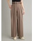 【MILA PANTS】【UVカット】クールタッチ後ろゴム２タックワイドパンツ