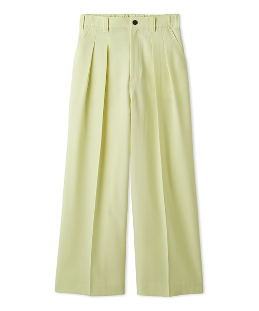 【MILA PANTS】【UVカット】クールタッチ後ろゴム2タックワイドパンツ