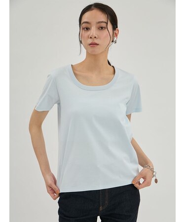 シルキータッチUネックTシャツ