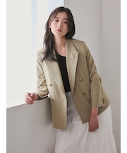 金釦ダブルブレストブレザー