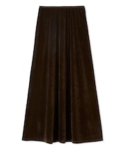 【ウォッシャブル】フロッキーベロアナロースカート