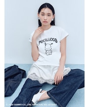 【ポチャッコ】カレッジプリントコンパクトTシャツ