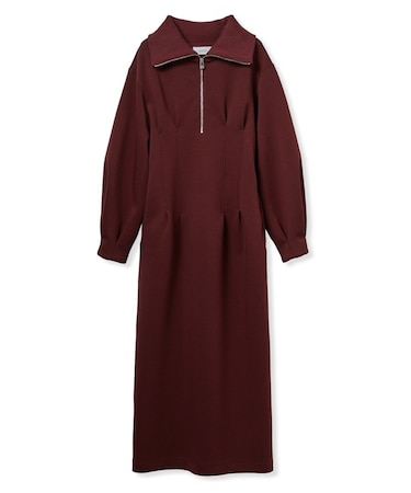 【ONLINE限定】ハーフジップダンボールワンピース