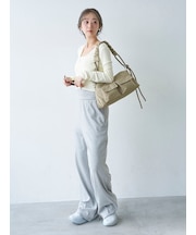 【ONLINE限定カラーあり】ギャザーショルダーコードバッグ