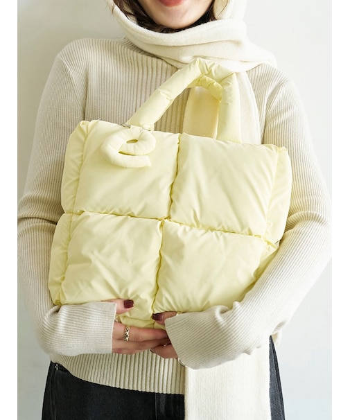 ecoパデットビッグショルダーバッグ
