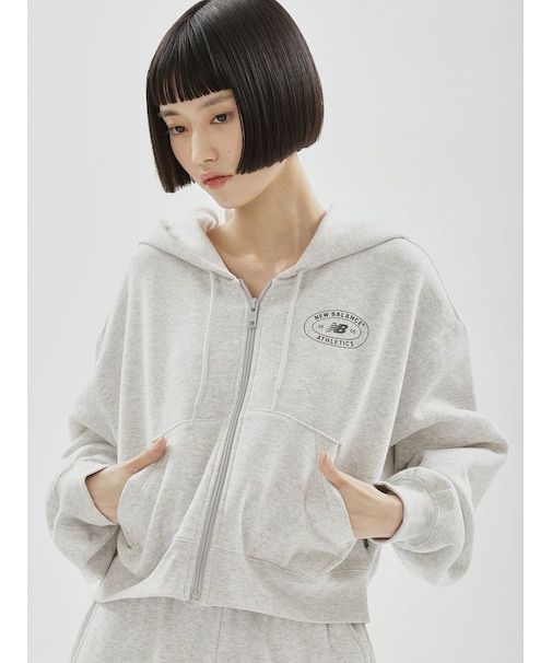 【New Balance for emmi】Reimagined Fleece Full Zip Hoodie