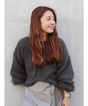 2wayデザインシャギーニット