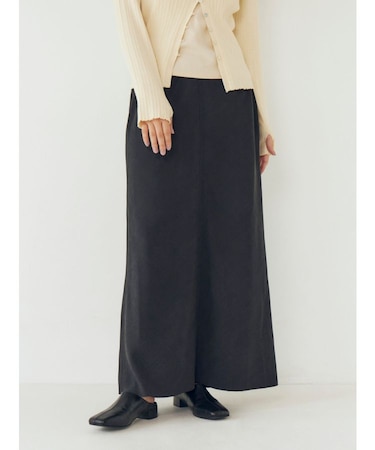 ピーチ起毛フィットフレアスカート