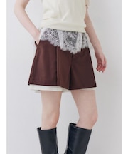タックデザインショートパンツ