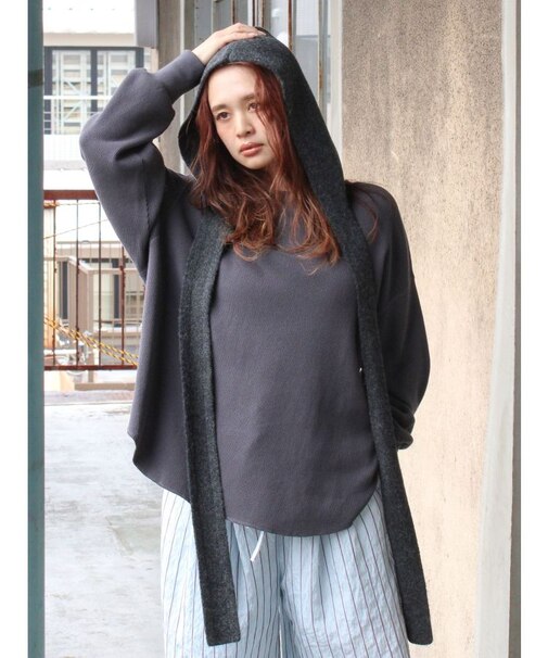 ルーズシルエットワッフルロングスリーブTee