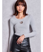 GG bijou MOLD long sleeveニットトップス