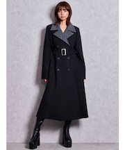 ベルト付 SymmetryGYDA embroidery longコート
