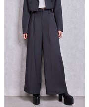 ハイウエストLEG BOOST WIDEパンツ