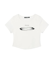 【Opening Project】W Squareneck Cropped Symbol T Shirt