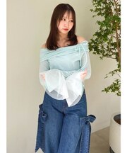 シアーベロアオフショルトップスⅡ