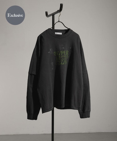『別注』SHUHEI KOKI×SENSE OF PLACE フェイクレイヤードTシャツ