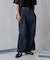 『わたべ×SOP』ナイロンフレアワイドパンツ