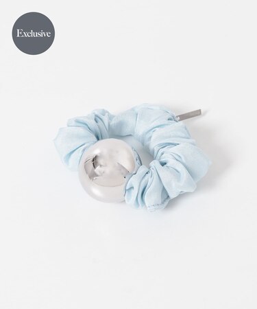 heyep M Metal Ball Silk Scrunchie