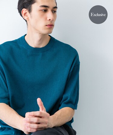 『別注』crepuscule×UR Washi Knit Short-Sleeve T-shirts