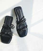 『MADE IN JAPAN』ダブルリボンフラットサンダル