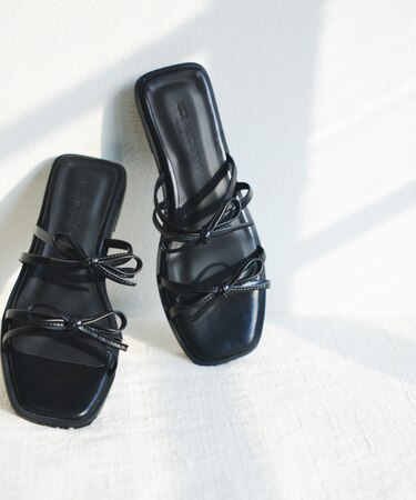 『MADE IN JAPAN』ダブルリボンフラットサンダル