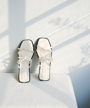 『MADE IN JAPAN』ダブルリボンフラットサンダル