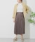 リネンレーヨン ラップスカート