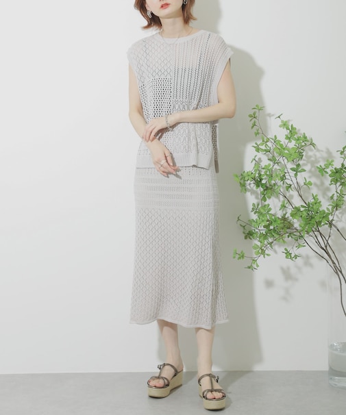 クロシェニットスカート