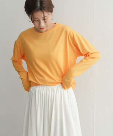 『別注』unfil×DOORS high twist cotton L/S t-shirts