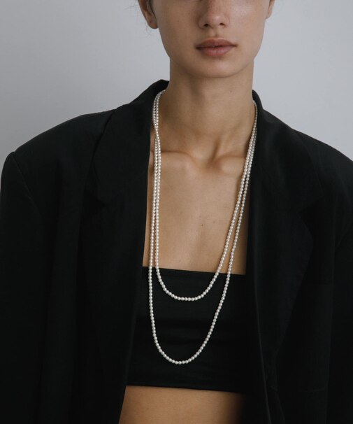 decor『デコール』 4mmPearllongnecklace