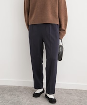 カットジョーゼットテーパードパンツ
