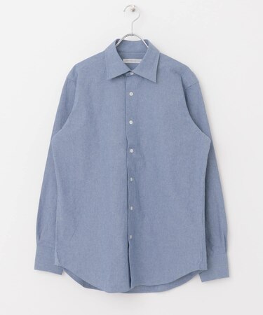 LIFE STYLE TAILOR セミワイドシャンブレーシャツ