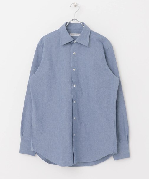 LIFE STYLE TAILOR セミワイドシャンブレーシャツ
