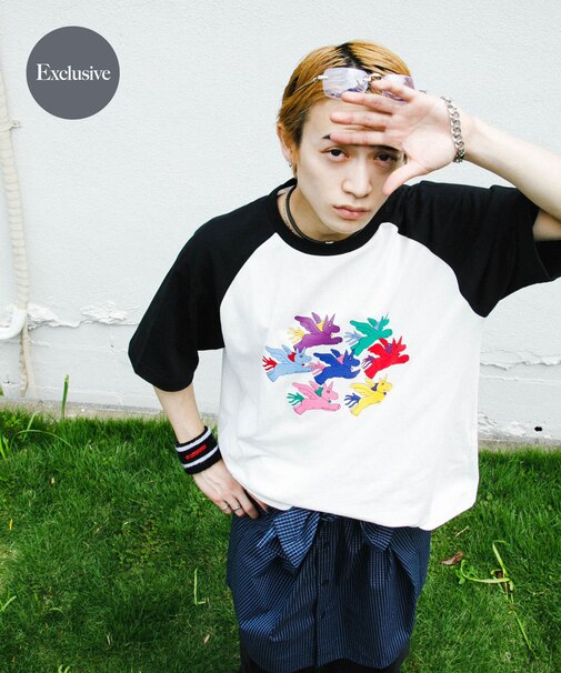 『別注』SHUHEI KOKI×SENSE OF PLACE ラグランTシャツ