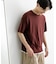 クルーネックニットショートスリーブTシャツ