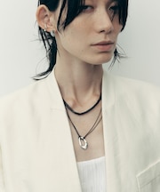 SMELLY so’ oval plate cord necklace