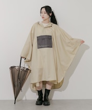 Wpc. ユニセックス バイカラーパッカブルポンチョ