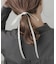 ロングサテンリボンヘアポニー