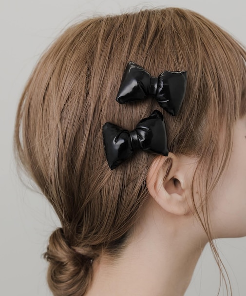 クッションリボン2セットヘアピン