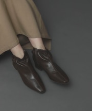 アンクルギャザーショートブーツ