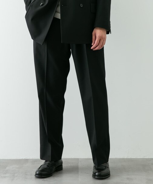『イージーケア』LIFE STYLE TAILOR　ストレッチオックス2タックパンツ