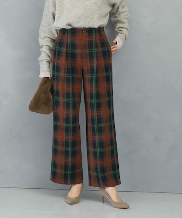ツイードストレートパンツ