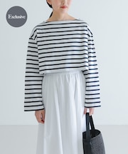 『別注』Le minor×UR Border cropped T-shirts