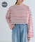 『別注』Le minor×UR　Border cropped T-shirts