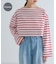 『別注』Le minor×UR　Border cropped T-shirts