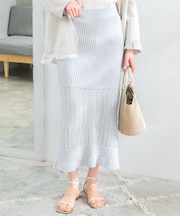TRICOTE PATTERN SKIRT