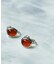 SMELLY so’　carnelian oval earring