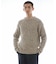 MIX SLUB PLAIN STITCH CREW-NECK