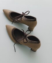 『MADE IN JAPAN』チャンキーヒールリボンパンプス