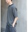 FORK&SPOON　ボーダープレーティングショートスリーブTシャツ